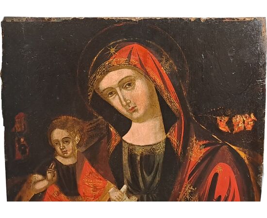 MADONNA AND CHILD - DALMATIAN/CRETAN SCHOOL - 16TH/17TH CENTURY