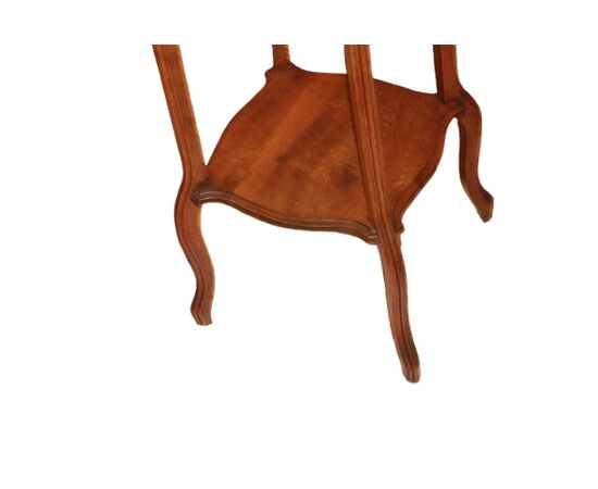 Tavolino Trespolo Porta Piante Francese del 1800 in legno di noce