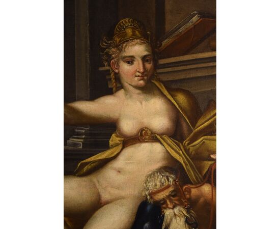 Aristotle and Phyllis, Bartholomäus Spranger (Antwerp, 1546 – Prague, 1611) workshop