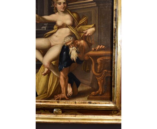 Aristotle and Phyllis, Bartholomäus Spranger (Antwerp, 1546 – Prague, 1611) workshop