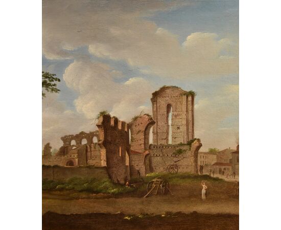 Veduta del Foro Romano, Giacomo Van Lint (Roma 1723 - 1790)