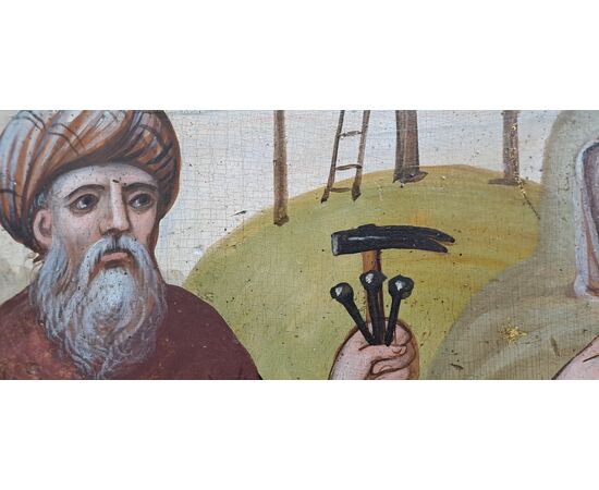 " DEPOSIZIONE DI CRISTO" - TEMPERA SU TAVOLA - XVI/XVII SEC.