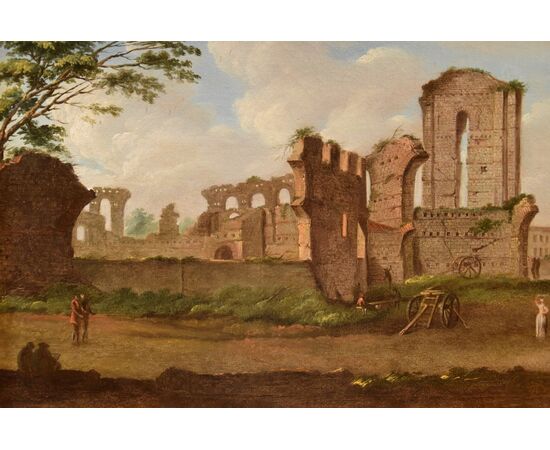 Veduta del Foro Romano, Giacomo Van Lint (Roma 1723 - 1790)