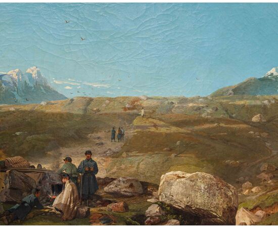 Giulio Gorra (Cremona, 1832 – Torino, 1884), Un episodio della Terza Guerra di Indipendenza: l’avamposto del Tonale del 1866