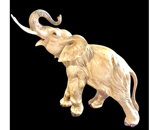 Elefante in terracotta,manifattura Cacciapuoti