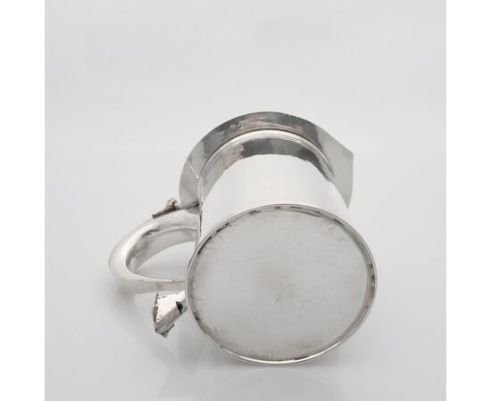 Charles II sterling silver tankard, John Gibbs, London, 1670