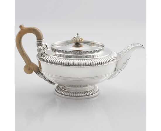 George III sterling silver teapot, Paul Storr, London, 1815