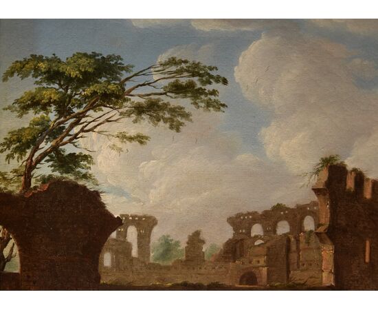 Veduta del Foro Romano, Giacomo Van Lint (Roma 1723 - 1790)