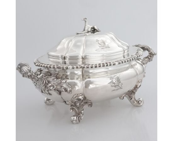 George III sterling silver tureen, Paul Storr, London, 1813
