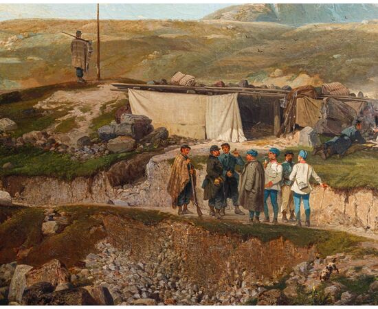 Giulio Gorra (Cremona, 1832 – Torino, 1884), Un episodio della Terza Guerra di Indipendenza: l’avamposto del Tonale del 1866