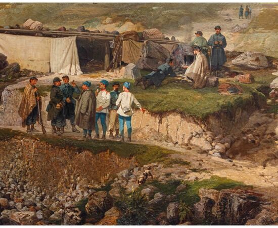 Giulio Gorra (Cremona, 1832 – Torino, 1884), Un episodio della Terza Guerra di Indipendenza: l’avamposto del Tonale del 1866
