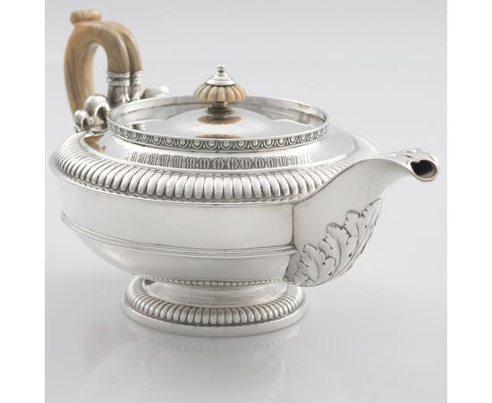 George III sterling silver teapot, Paul Storr, London, 1815