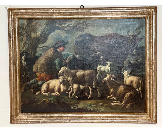 Philipp Peter Roos detto rosa da Tivoli . Francoforte 1657 / Roma 1706