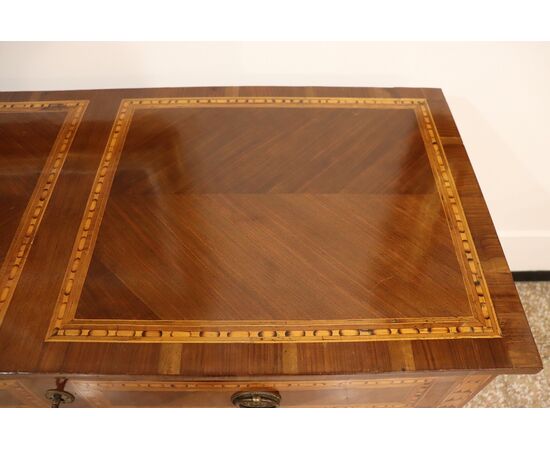 Antique Louis XVI chest of drawers, refined inlay, restored, NEGOTIABLE PRICE
