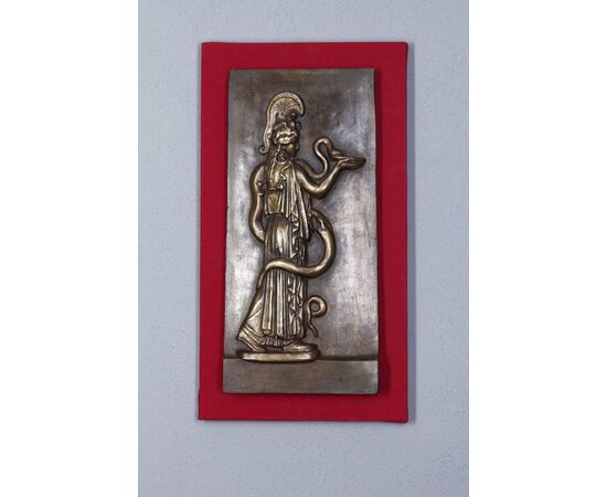 2 Bronze reliefs, depicting ARIANNA & HERMES