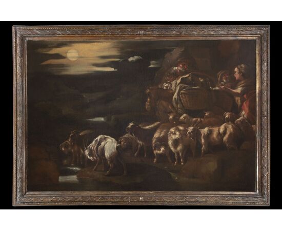 Nocturne with livestock and scenes of rural life