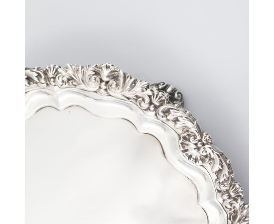 Pair of George IV sterling silver salvers, Paul Storr, London, 1819