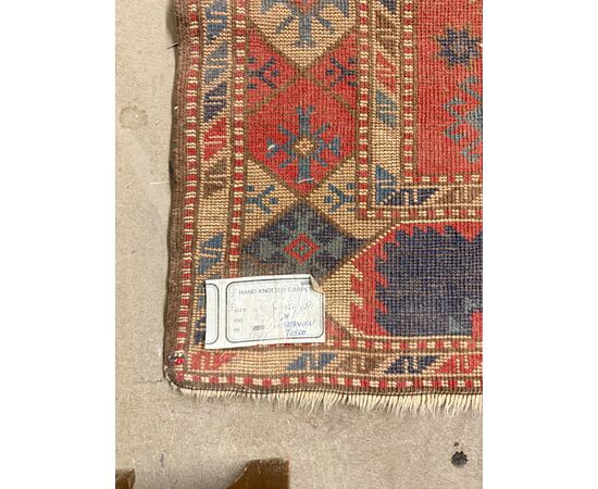 Antique Turkish rug, 19th century, wool with geometric patterns, 170x130cm