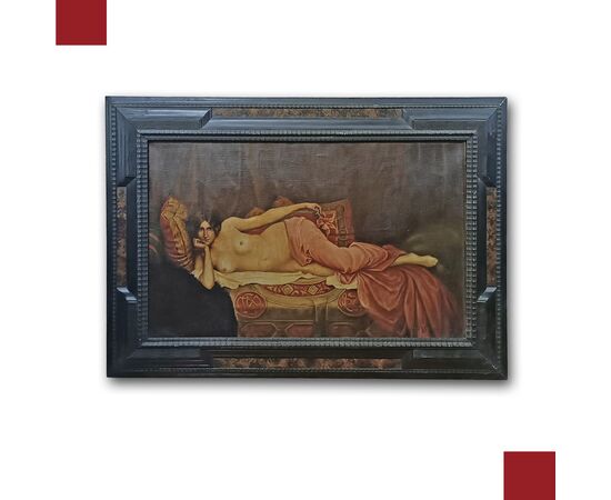 DIPINTO CON NUDO FEMMINILE LIBERTY FINE XIX SECOLO