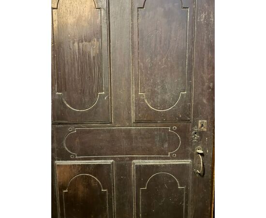 PTI765 - Antique single-leaf door, 18th century, dimensions cm W 93 x H 190