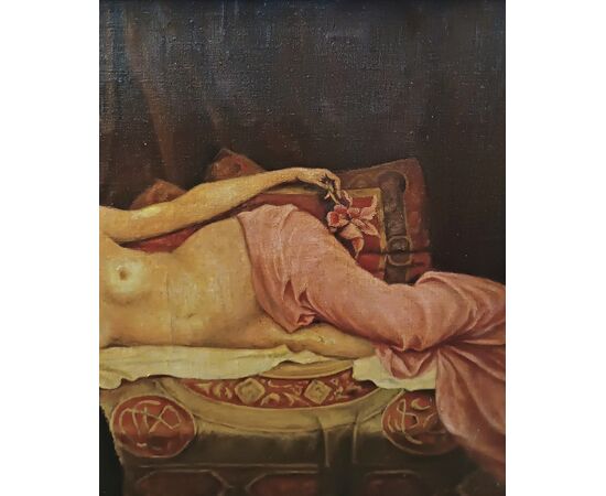 DIPINTO CON NUDO FEMMINILE LIBERTY FINE XIX SECOLO