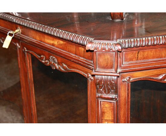 Mid-1800s Charles X style rosewood sideboard