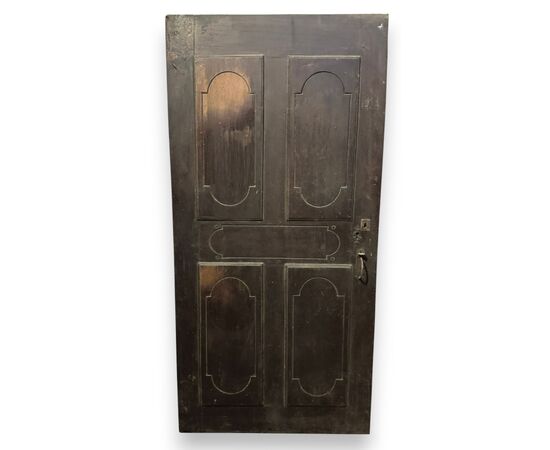 PTI765 - Antique single-leaf door, 18th century, dimensions cm W 93 x H 190