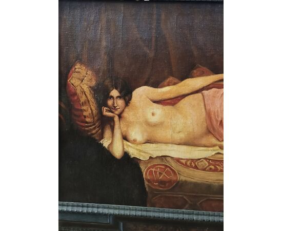 DIPINTO CON NUDO FEMMINILE LIBERTY FINE XIX SECOLO