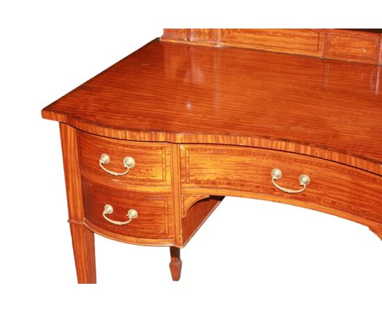 Toilette Vittoriana della seconda metà del 1800 In Legno Satinwood