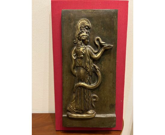 2 Bronze reliefs, depicting ARIANNA & HERMES