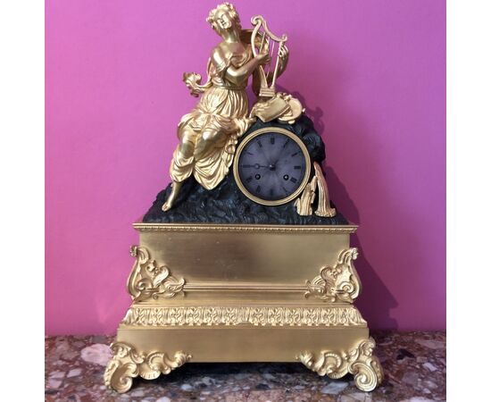 Gilt Bronze Parisian Clock, France 1830