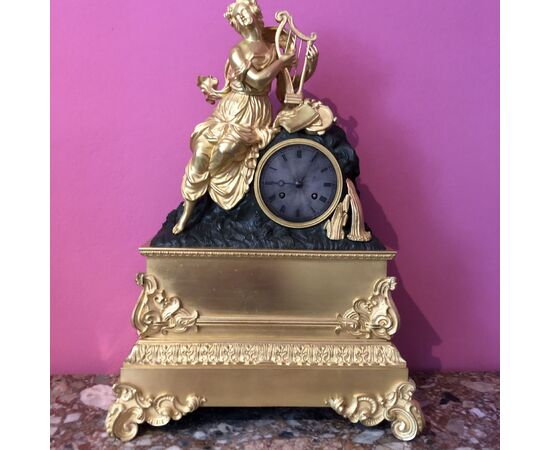Gilt Bronze Parisian Clock, France 1830