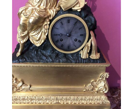 Gilt Bronze Parisian Clock, France 1830