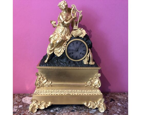 Gilt Bronze Parisian Clock, France 1830