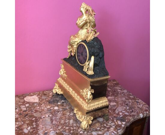 Gilt Bronze Parisian Clock, France 1830