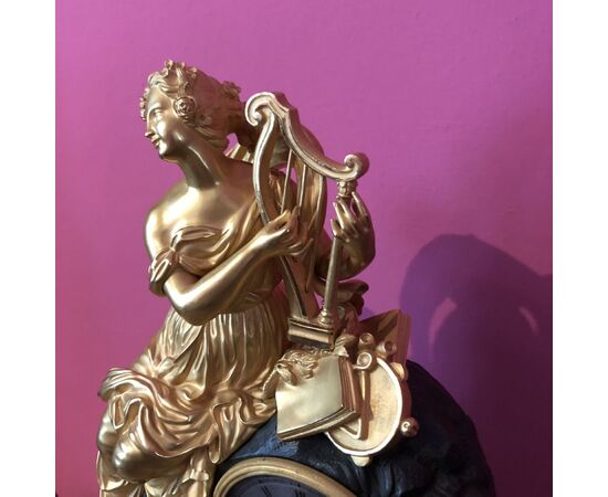 Gilt Bronze Parisian Clock, France 1830