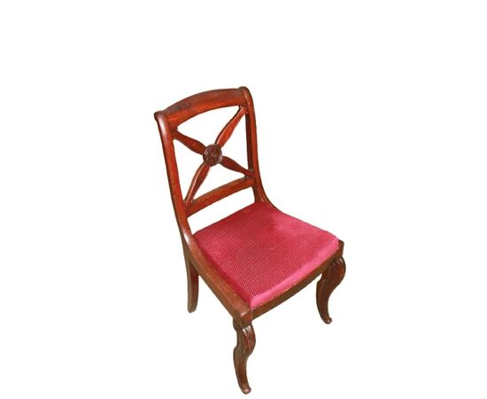Coppia di sedie stile Direttorio XIX secolo