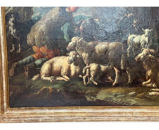 Philipp Peter Roos detto rosa da Tivoli . Francoforte 1657 / Roma 1706