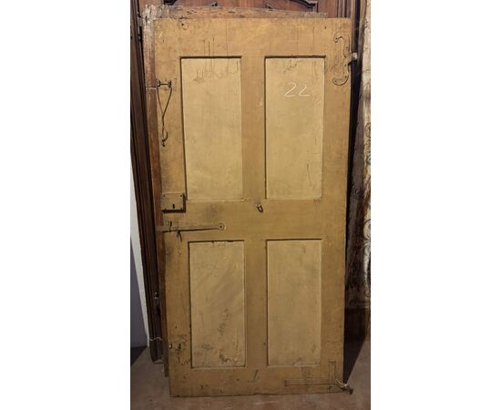 PTI765 - Antique single-leaf door, 18th century, dimensions cm W 93 x H 190