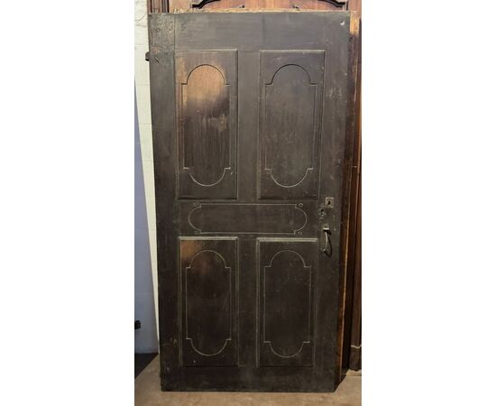 PTI765 - Antique single-leaf door, 18th century, dimensions cm W 93 x H 190