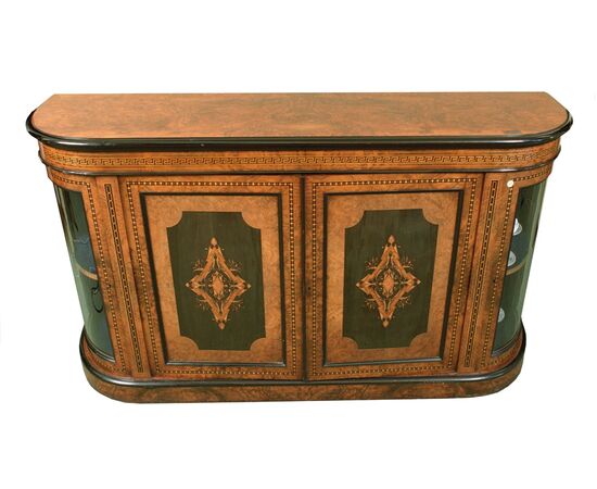 Antique French walnut sideboard from the 1800s with two doors