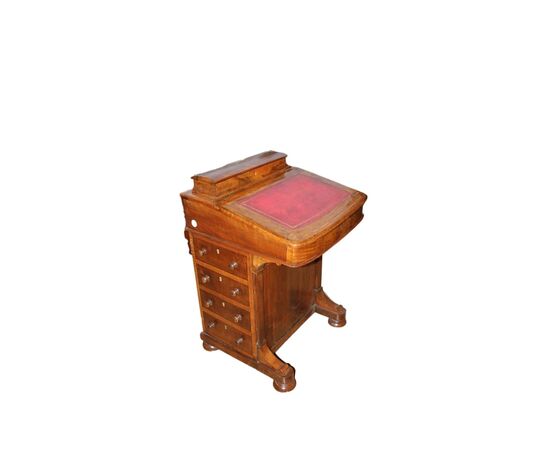 Victorian-style English Davenport travel desk from the second half of the 1800s