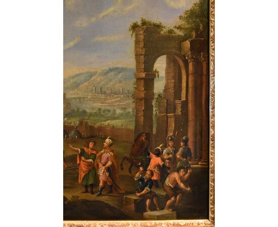 Construction of the Tower of Babel, Flemish painter 17th-18th century