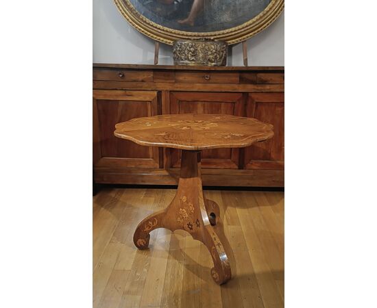 CARLO X INLAID SAIL TABLE, EARLY 19TH CENTURY