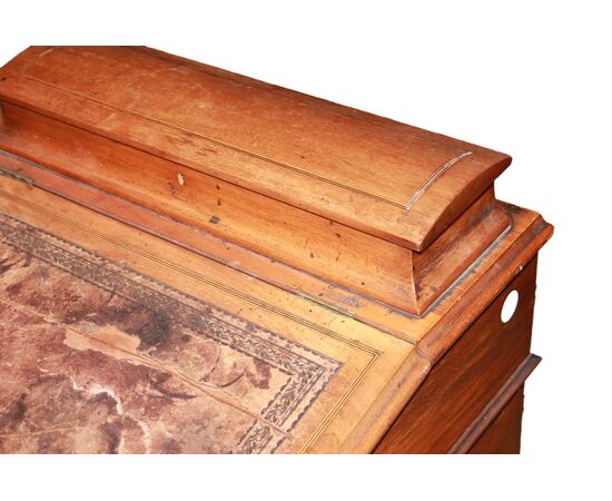 19th century English mahogany Davenport