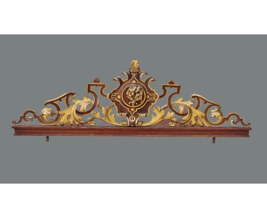 Fregio intagliato e dorato, Italia settentrionale, periodo Carlo X, ca. 1820–1830
