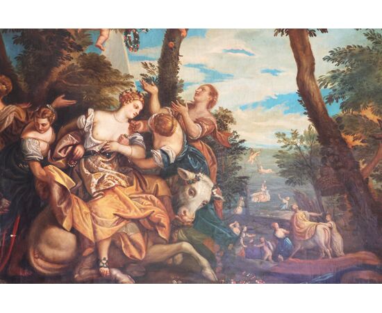 Paolo Veronese copy, Verona 1528 - Venice 1588; The Rape of Europa, Duke of Aosta Collection, late 19th century early 20th century, oil on canvas