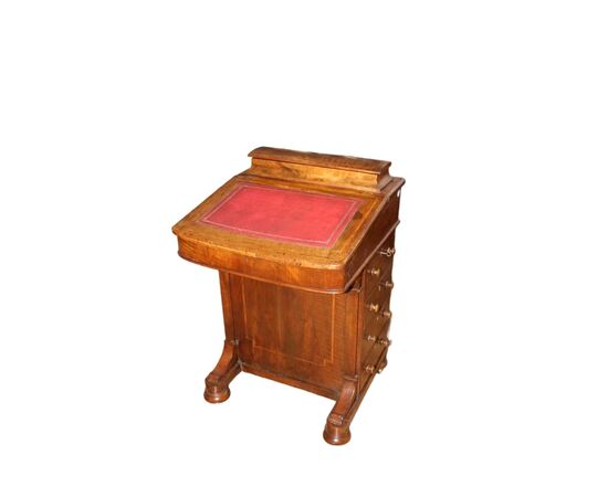 Victorian-style English Davenport travel desk from the second half of the 1800s