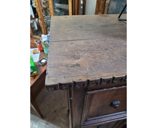 '600s era walnut wood cabinet, central Italy