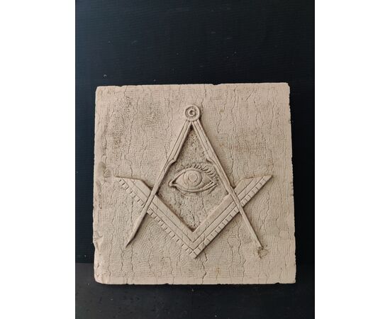 Elegante stemma massonico - 41 x 41 cm - Venezia